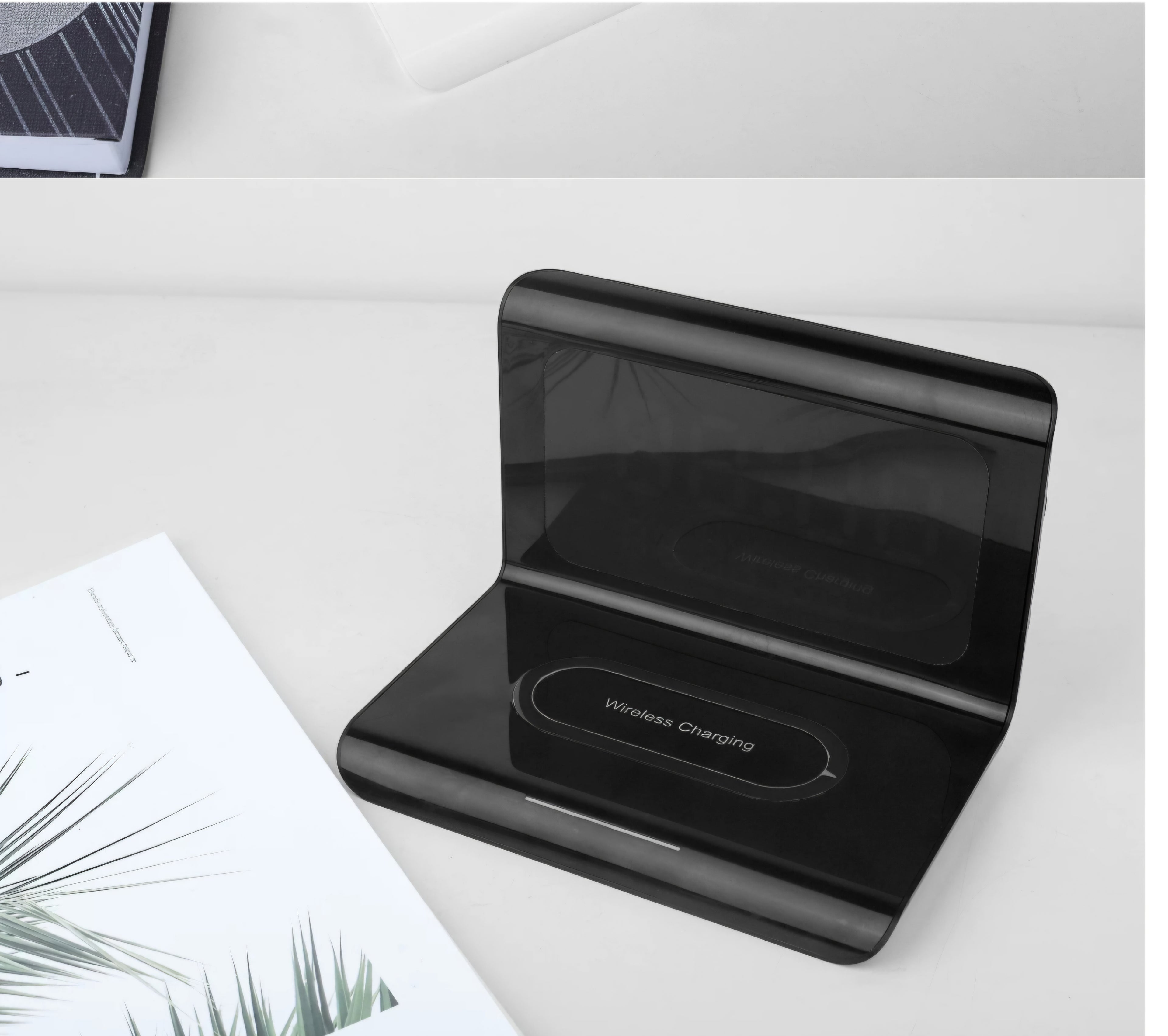 3-in-1 Smart Digital Alarm Clock & Fast Wireless Charging Station – Sleek Design with Temperature & Date Display