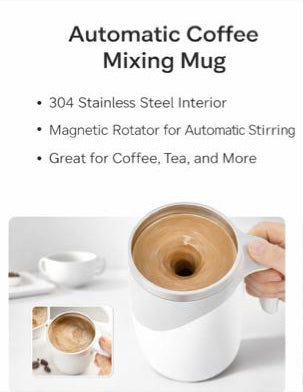 ☕ Automatic Magnetic Mixing Coffee Cup – 380 ml